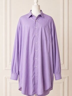 Brooks Brothers Purple Supima Cotton Non-Iron Dress Shirt Men’s 20 34/35